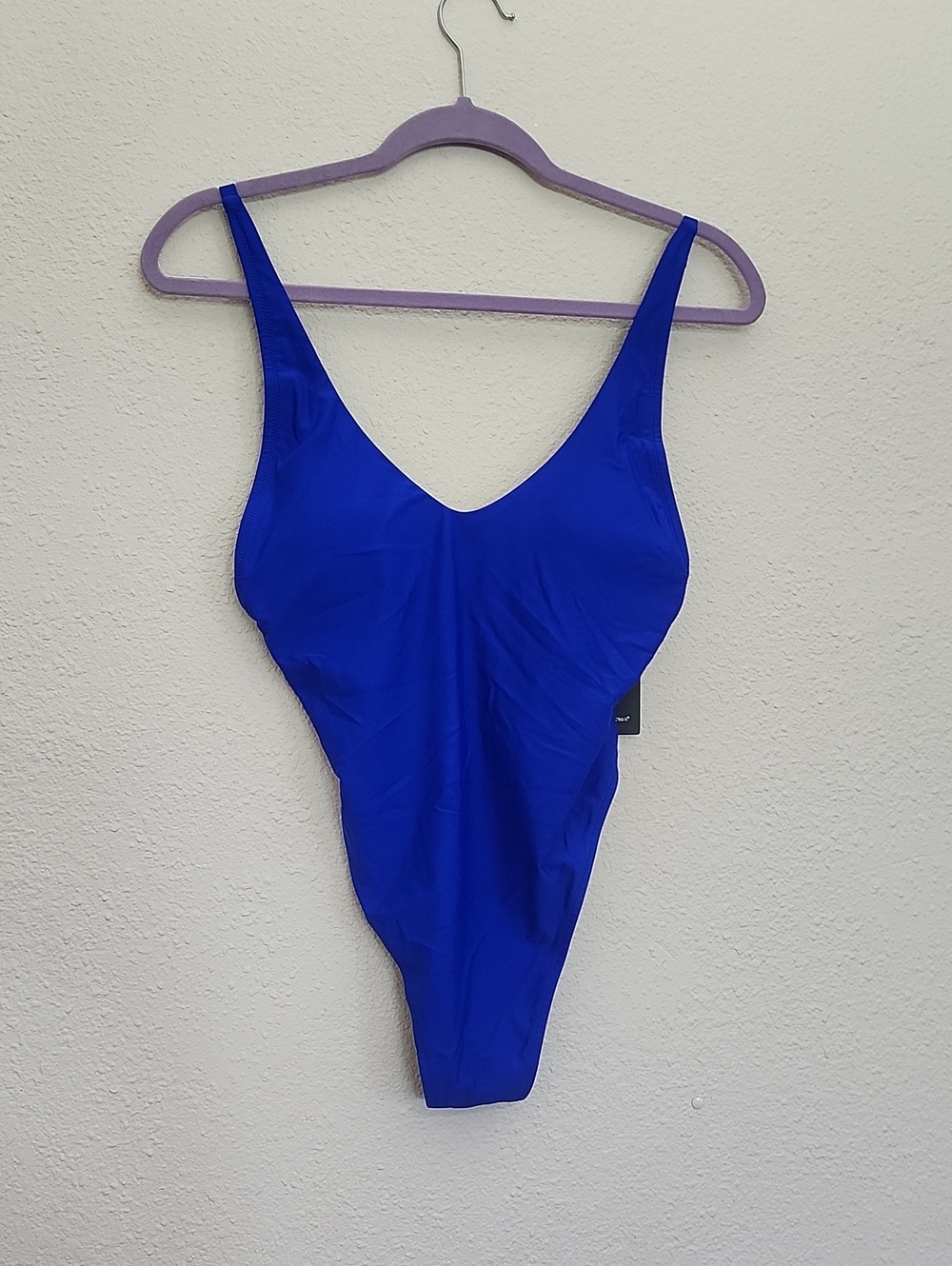 Relleciga One Piece High Cut Low Back Thong Swimsuit Size XL New With Tags